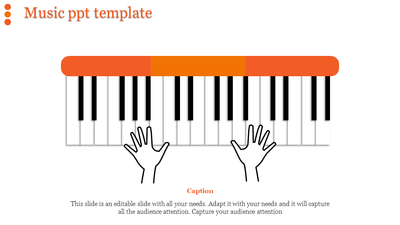 music ppt template-music ppt template-Orange